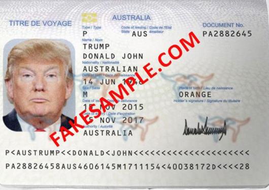 fake national id card template