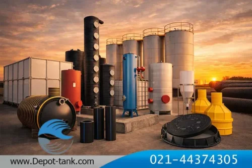 تأمین یکپارچه مخازن، تجهیزات فاضلاب و سیستم های انتقال سیالات