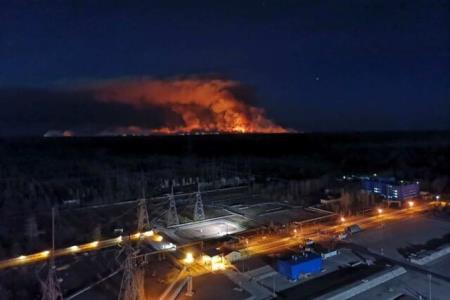 افزایش سطح تشعشعات به دنبال ادامه آتش سوزی در نزدیكی نیروگاه چرنوبیل